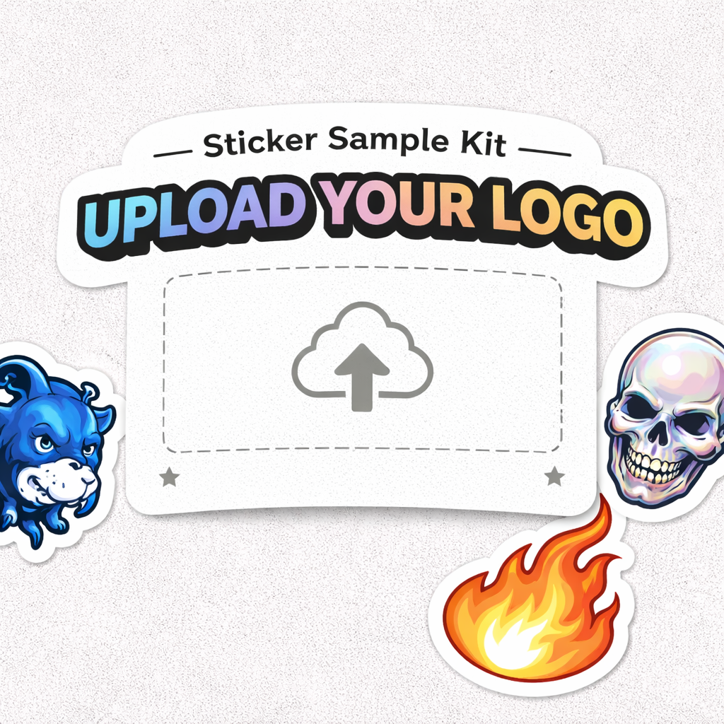 Upload Your Logo - Sticker Sample Pack